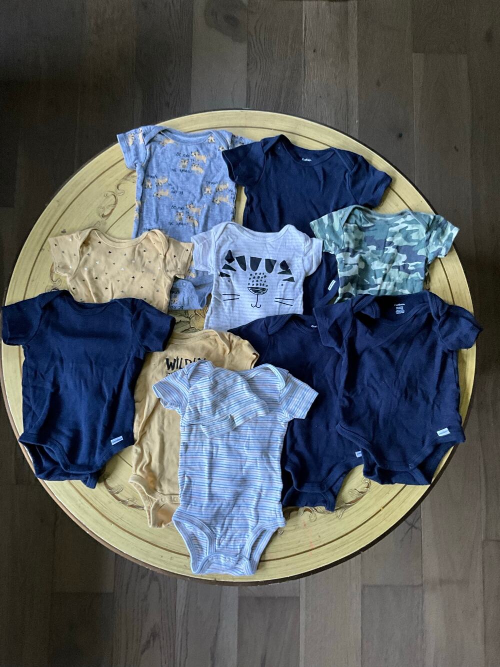 Assorted 3-6m gender neutral onesies
